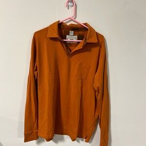 Vintage 1946 Bold Orange long sleeve Polo Shirt